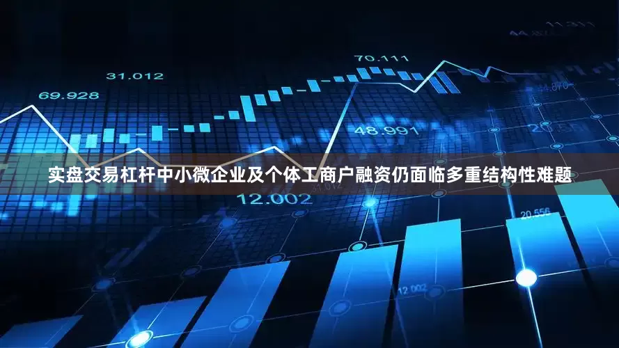 实盘交易杠杆中小微企业及个体工商户融资仍面临多重结构性难题